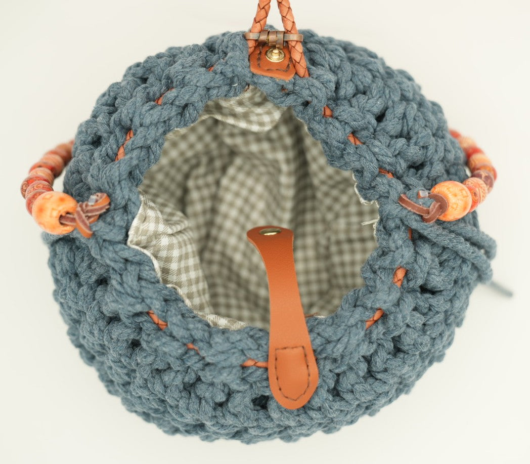 Boho Blue Day Handmade Bag