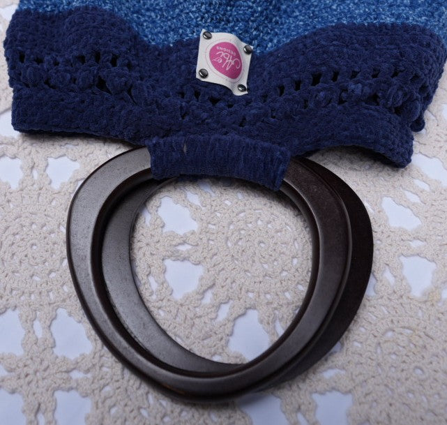 Navy Perfection and Blue Jean Crochet Purse
