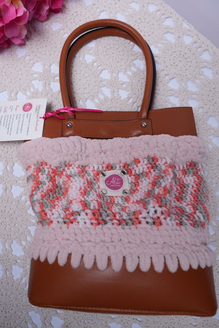 Spring Ombre & Brown Handmade Crochet Purse