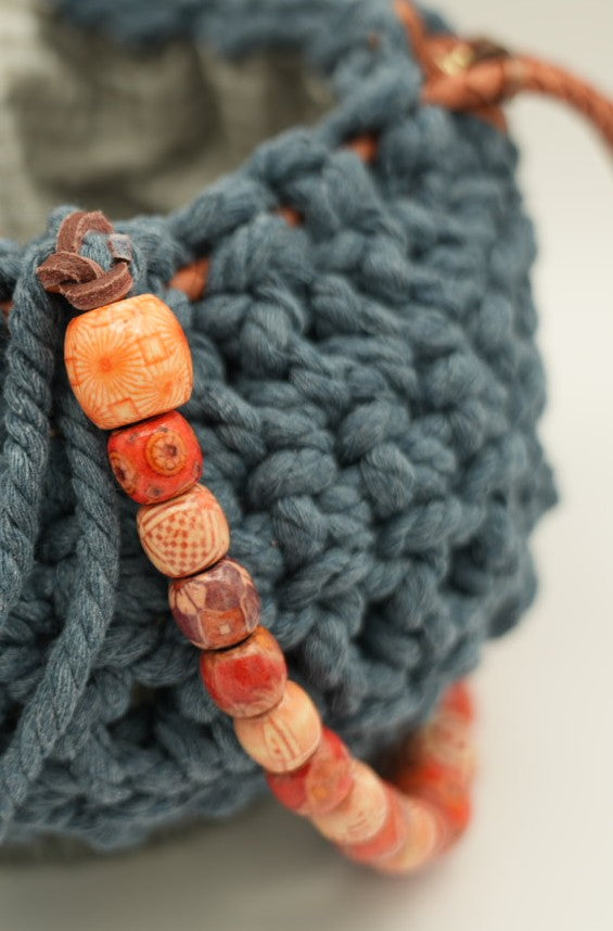 Boho Blue Day Handmade Bag